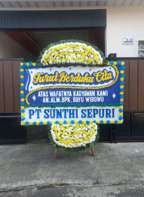 Papan Bunga Duka di Mauk